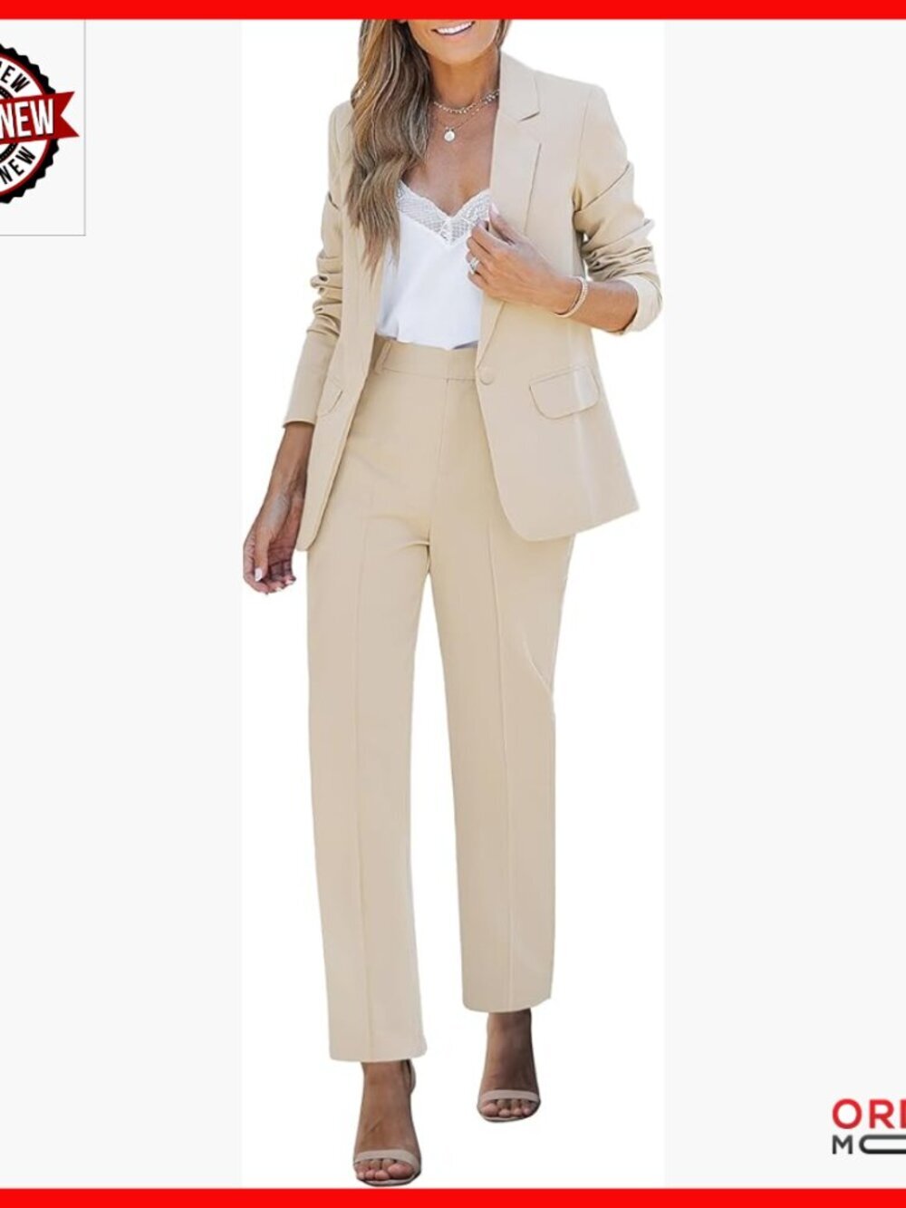 Professional Blazer Pantsuit Set for Work Office Business Casual Outfits